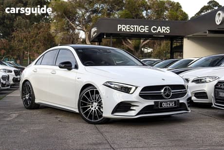 White 2021 Mercedes-Benz A35 Sedan 4Matic