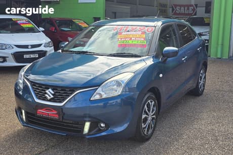 Blue 2017 Suzuki Baleno Hatchback Gl