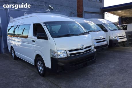 White 2011 Toyota HiAce Bus Commuter