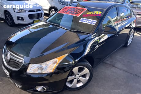 Black 2014 Holden Cruze Hatchback Equipe