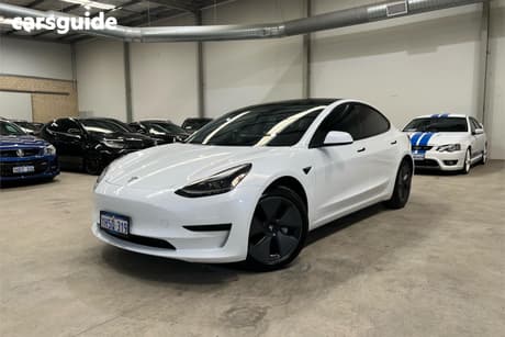 White 2022 Tesla Model 3 Sedan Rear-Wheel Drive