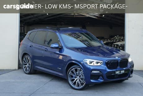 Blue 2017 BMW X3 Wagon Xdrive 30I