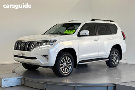 White 2019 Toyota Landcruiser Prado Wagon Vx (4X4)