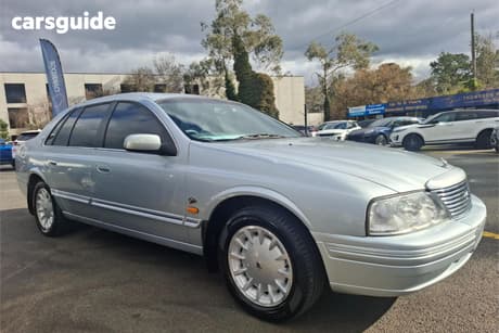Silver 1999 Ford Fairlane Sedan Ghia