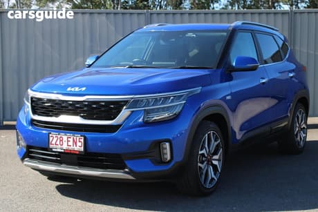 Blue 2022 Kia Seltos Wagon Gt Line (Awd)