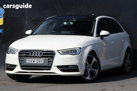 White 2013 Audi A3 Hatchback Sportback 1.8 Tfsi Ambition