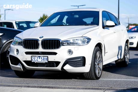 White 2015 BMW X6 Coupe Xdrive 30D