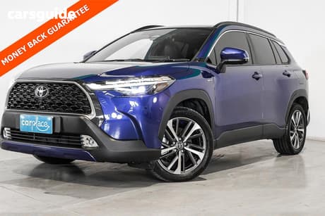 Blue 2024 Toyota Corolla Cross Wagon Atmos Awd Hybrid