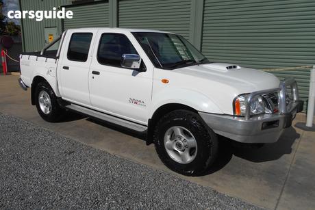 White 2008 Nissan Navara Dual Cab Pick-up St-R (4X4)