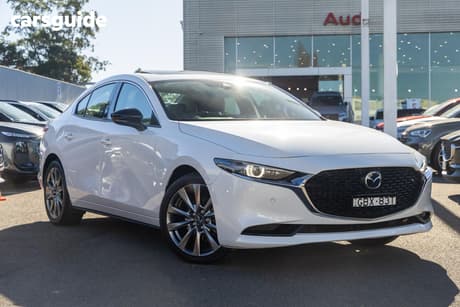 White 2023 Mazda 3 Sedan G25 Astina