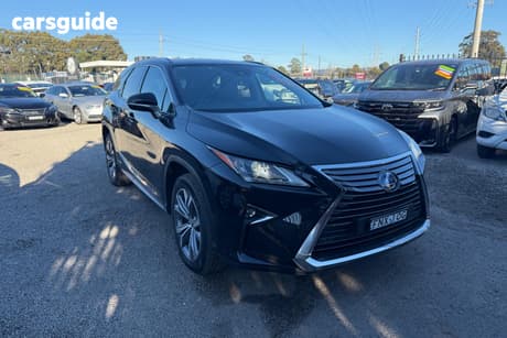 Black 2018 Lexus RX SUV SPORT LUXURY HYBRID (AWD) GYL26R MY18