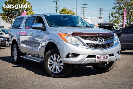Silver 2014 Mazda BT-50 Dual Cab Utility Gt (4X4)