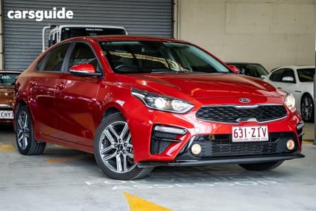 Red 2019 Kia Cerato Sedan Sport Nav