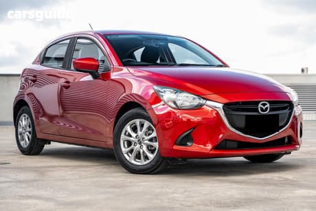Red 2016 Mazda 2 Hatchback Maxx