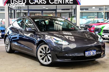 Grey 2021 Tesla Model 3 Sedan Long Range Awd