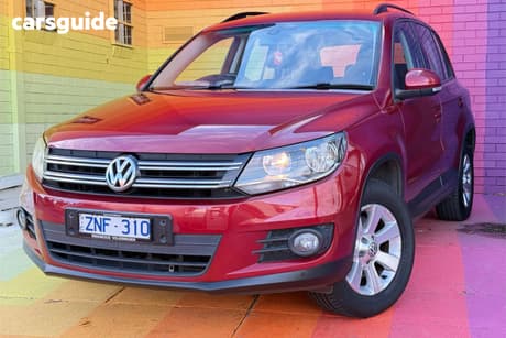 Red 2012 Volkswagen Tiguan Wagon 132 Tsi Pacific
