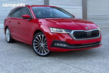 Red 2022 Skoda Octavia Wagon Limited Edition