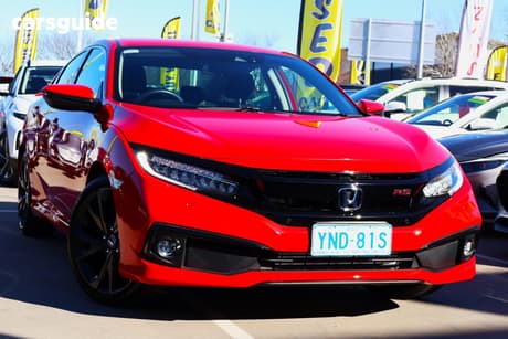 Red 2019 Honda Civic Hatchback Rs