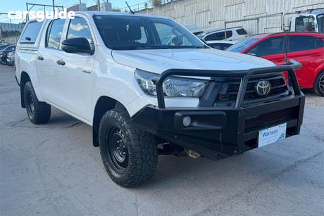 White 2021 Toyota Hilux Double Cab Pick Up Workmate (4X4)
