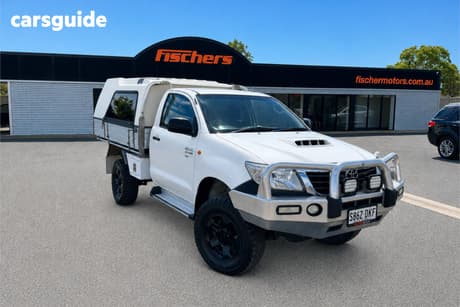 White 2012 Toyota Hilux Cab Chassis Sr (4X4)