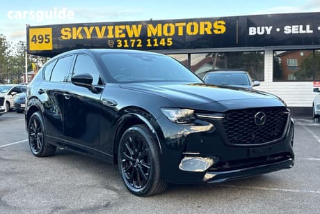 Black 2023 Mazda CX-60 Wagon P50E Azami Phev