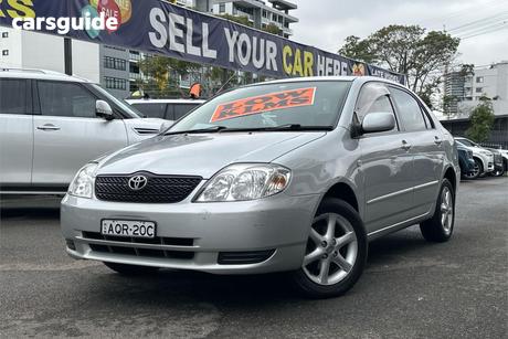 Silver 2004 Toyota Corolla Sedan Conquest