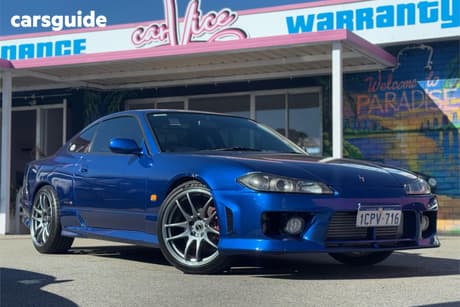 Blue 1999 Nissan Silvia Coupe Spec R