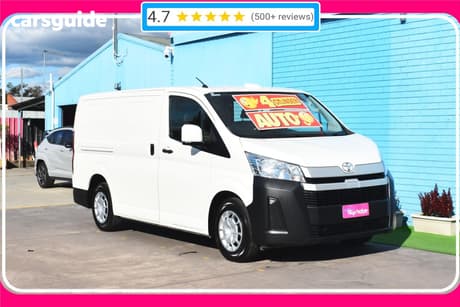 White 2022 Toyota HiAce Van Lwb