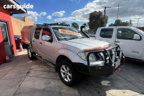 Silver 2013 Nissan Navara Dual Cab Chassis Rx (4X4)