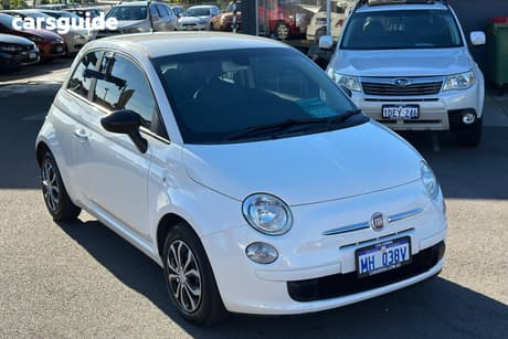 White 2013 Abarth 500 Hatch POP MY13