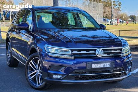 Blue 2018 Volkswagen Tiguan Wagon 162 Tsi Highline