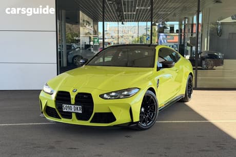Yellow 2021 BMW M4 Coupe Competition