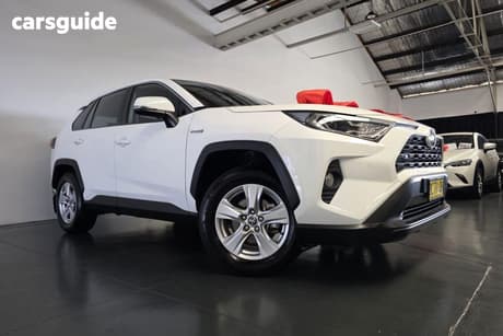 White 2021 Toyota RAV4 Wagon Gx (2Wd) Hybrid