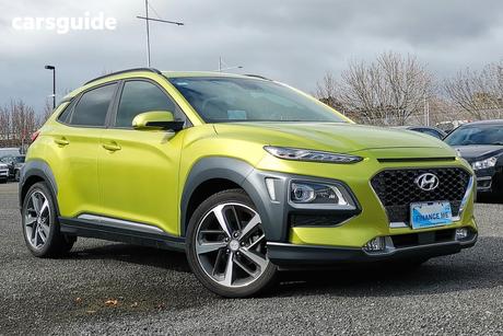 Yellow 2020 Hyundai Kona Wagon Highlander S.Roof (Fwd)