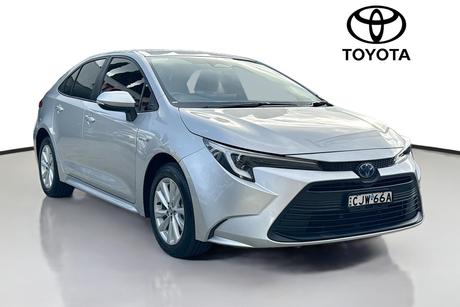 Silver 2023 Toyota Corolla Sedan Ascent Sport Hybrid