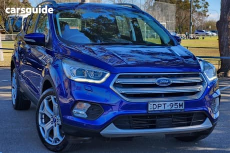 Blue 2017 Ford Escape Wagon Titanium (Awd)