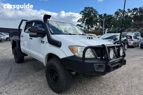 White 2008 Toyota Hilux Ute Tray MANUAL