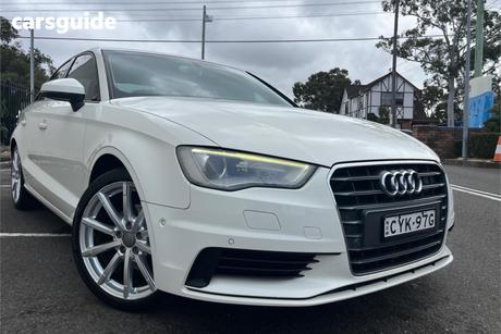 White 2015 Audi A3 Sedan 1.4 Tfsi Attraction Cod