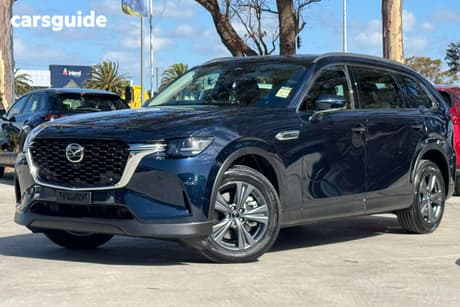 Blue 2026 Mazda CX-80 Wagon G40E Pure