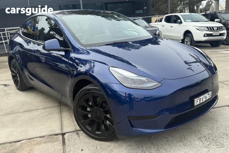 Blue 2023 Tesla Model Y Wagon Rear-Wheel Drive