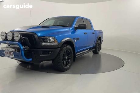 Blue 2020 RAM 1500 Crew Cab Utility Warlock (Black/Grey/Hyd Blue)