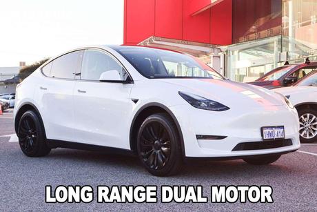 White 2023 Tesla Model Y Wagon Long Range