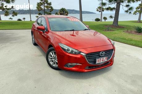 Red 2017 Mazda 3 Hatchback Maxx