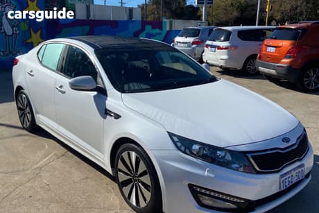 White 2012 Kia Optima Sedan Platinum