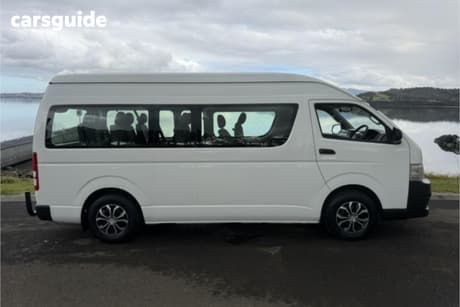 White 2013 Toyota HiAce Bus Commuter