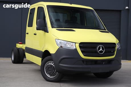 Yellow 2025 Mercedes-Benz Sprinter Dual Cab Chassis 519Cdi Vs30 Lwb Rwd (5.0T)