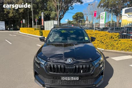Black 2025 Skoda Karoq Wagon Sportline (4X4) 140Tsi