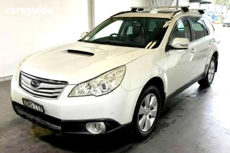 White 2010 Subaru Outback Wagon 2.0D Premium