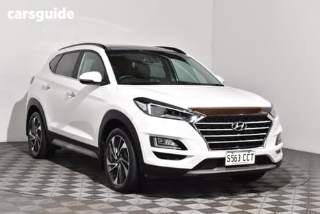 White 2019 Hyundai Tucson Wagon Highlander (Awd) Beige Int