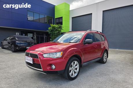 Red 2012 Mitsubishi Outlander Wagon Xls